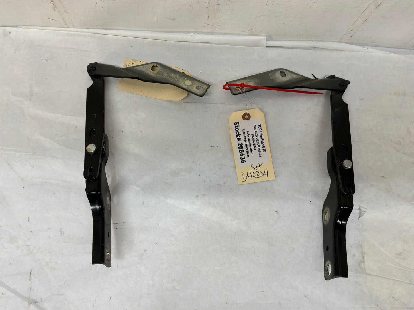 2004 Pontiac GTO RH & LH Hood Hinges Set OEM