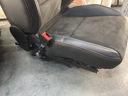 2013 Chevy Camaro ZL1 Seats Fronts & Rears Recaro Leather and Suede OEM