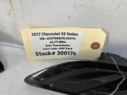 2017 Chevy SS Sedan Factory OEM Black RH & LH Hood Vents Scoops