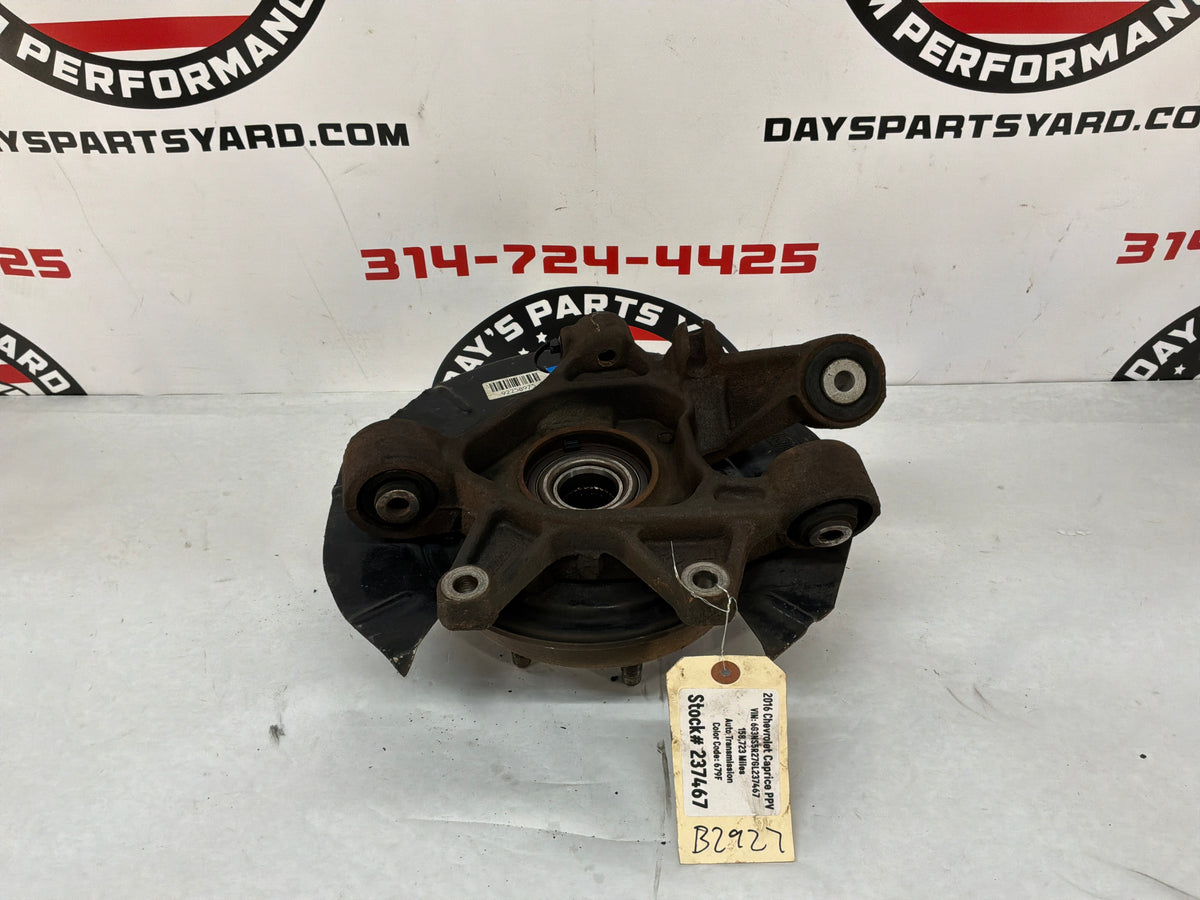 2016 Chevy Caprice PPV LH Driver Rear Suspension Spindle Knuckle Hub Assembly OEM
