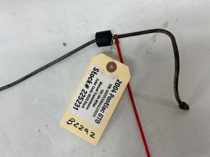2004 Pontiac GTO RH Passenger Rear Suspension Control Arm Hard Brake Line Tube Hose OEM