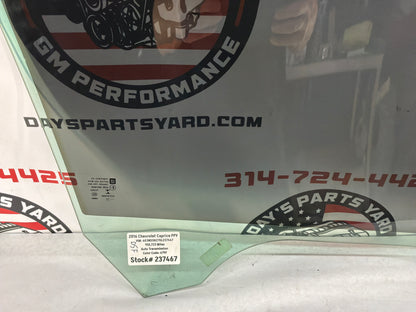 2016 Chevy Caprice PP LH Driver Front Door Window Glass OEM