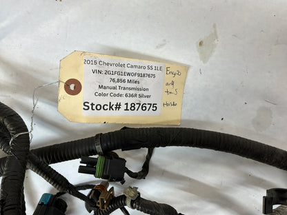 2015 Chevrolet Camaro SS 1LE Engine Motor Manual Transmission Wiring Wire Harness OEM