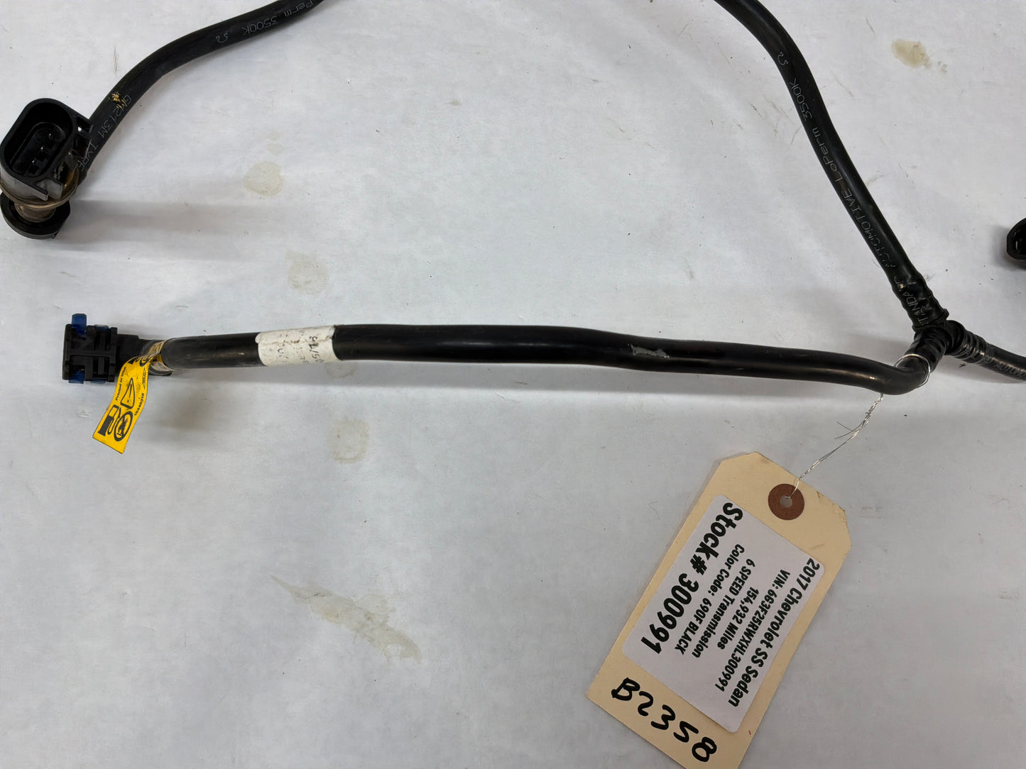 2017 Chevy SS Sedan Fuel Gas Tank Pump Feed Line Hose Tube OEM