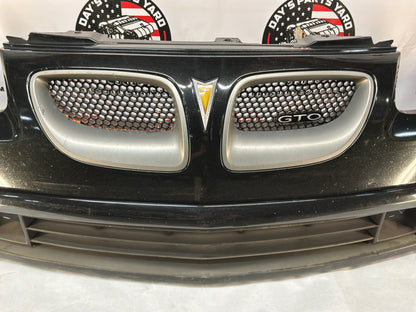 2005 Pontiac GTO SAP Complete Front Bumper Cover Fascia Black OEM