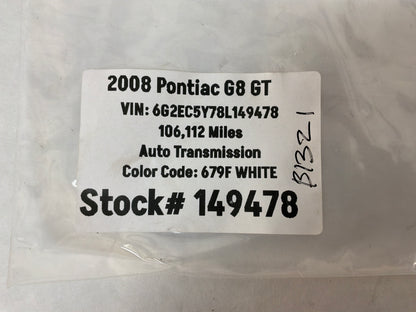 2008 Pontiac G8 Steering Wheel Clock Spring Coil OEM