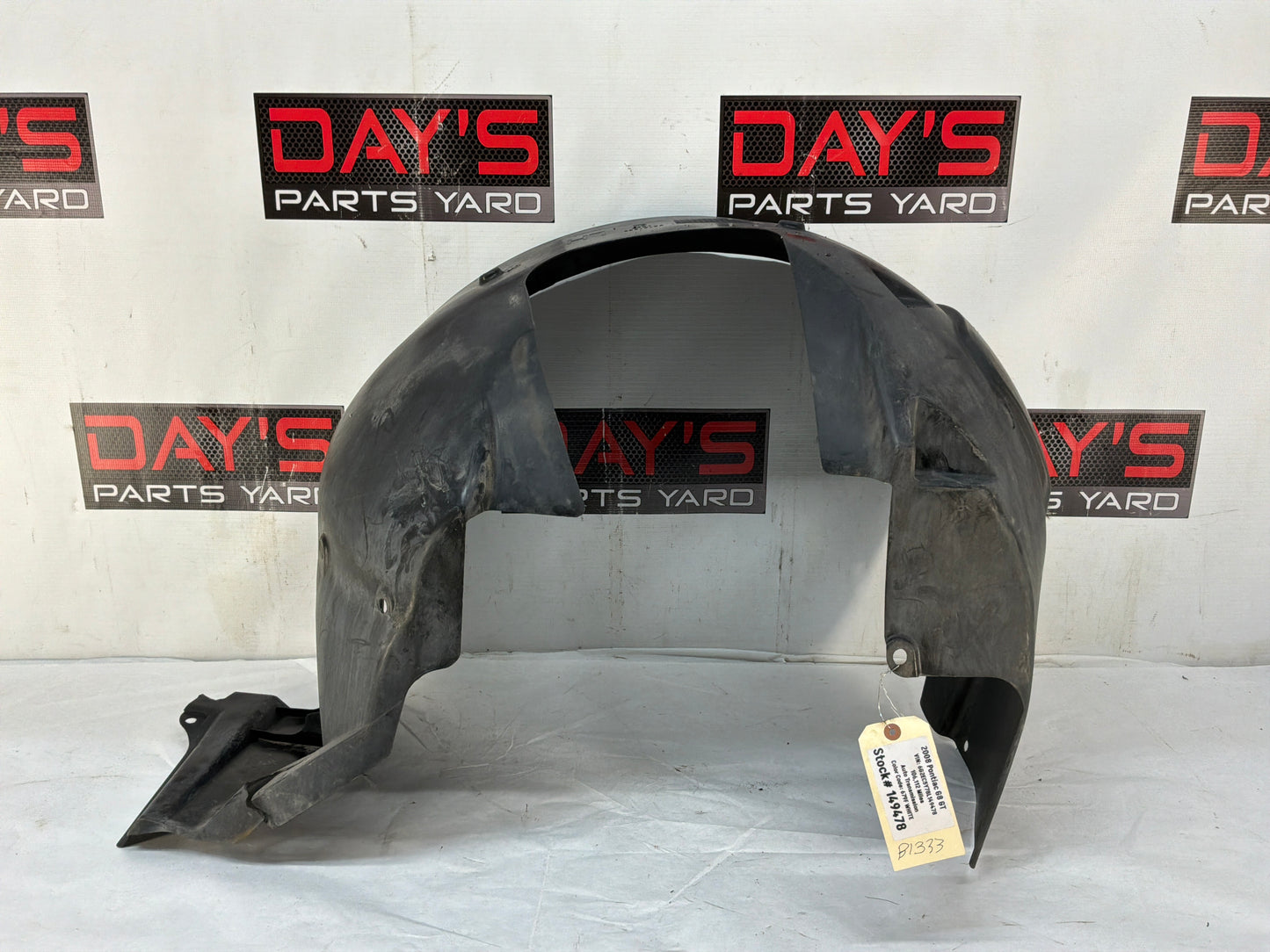 2008 Pontiac G8 GT LH Driver Front Fender Wheel Well Liner House OEM
