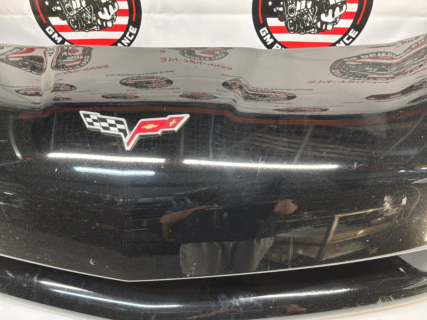 2007 Chevy C6 Corvette Convertible Complete Front Bumper Cover Panel Black OEM
