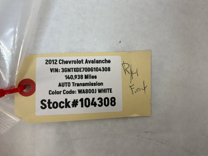 2012 Chevy Avalanche RH Passenger Front Side Door Accessory Switch Mount Plate