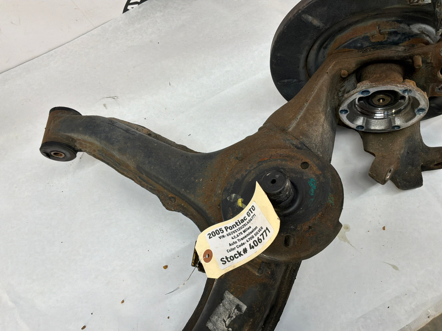 2005 Pontiac GTO RH Passenger Rear Suspension Trailing Control Arm OEM