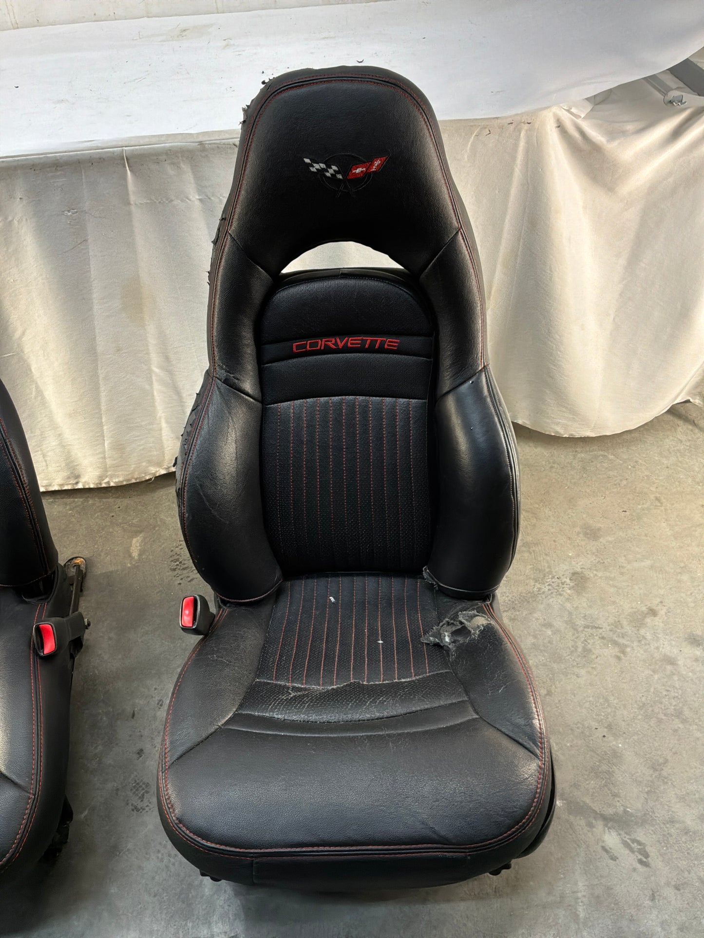 1999 Chevrolet C5 Corvette Seats Black Leather OEM