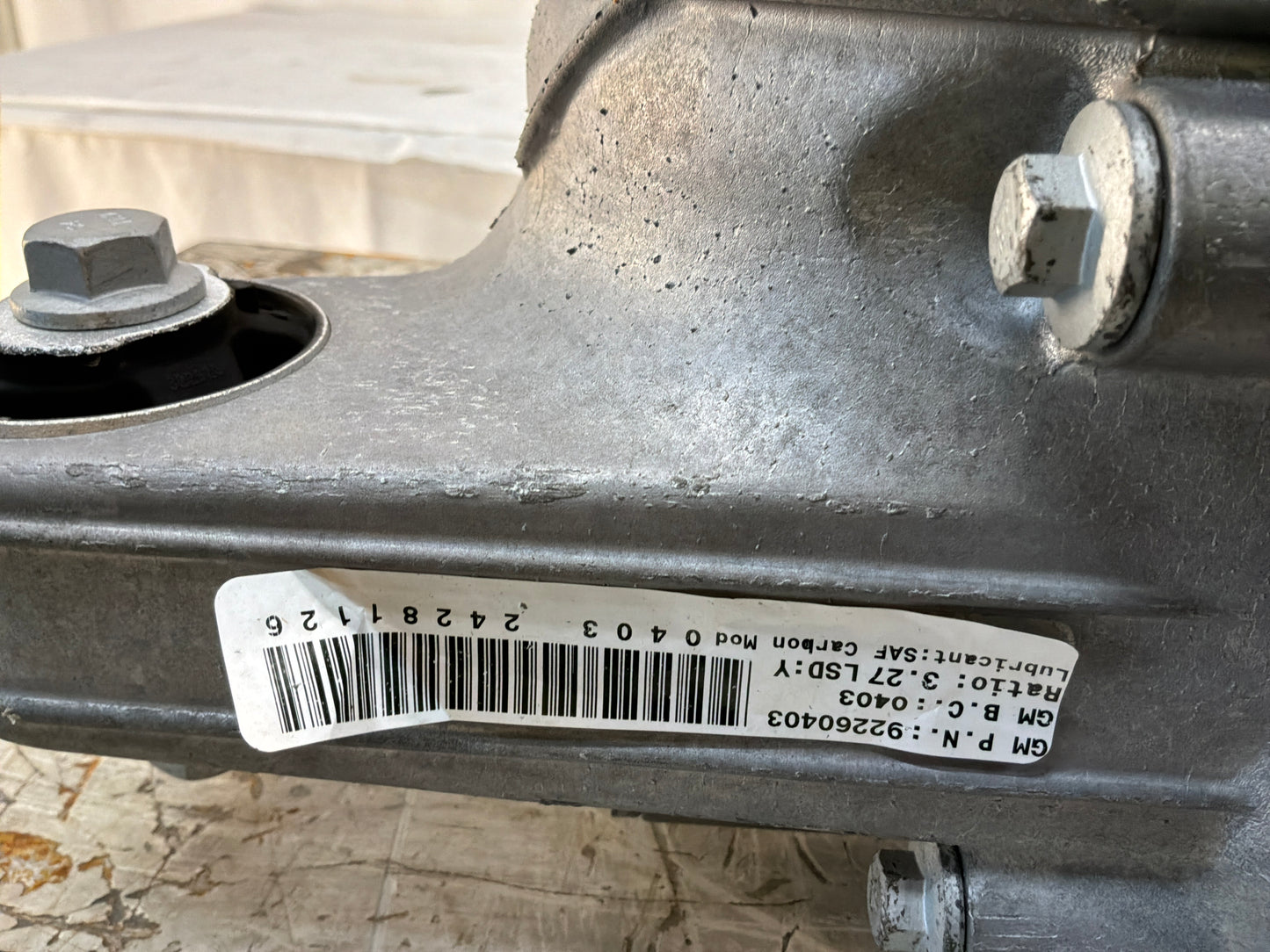 Rear differential - Day's Parts Yard