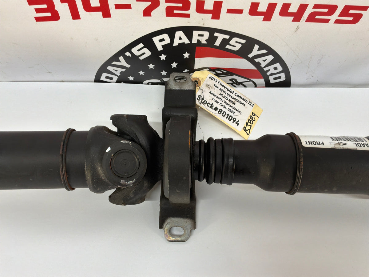 2013 Chevy Camaro ZL1 Automatic Driveshaft Drive Propeller Shaft OEM 38K Miles