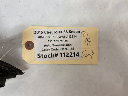 2015 Chevy SS Sedan RH Passenger Exterior Out Side Mirror Red OEM