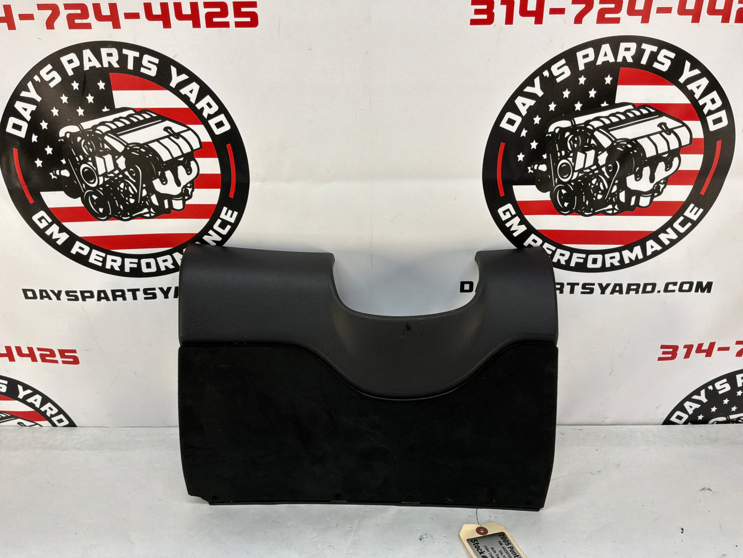 2005 Pontiac GTO Black Suede Lower Dash Knee Bolster Fuse Cover OEM