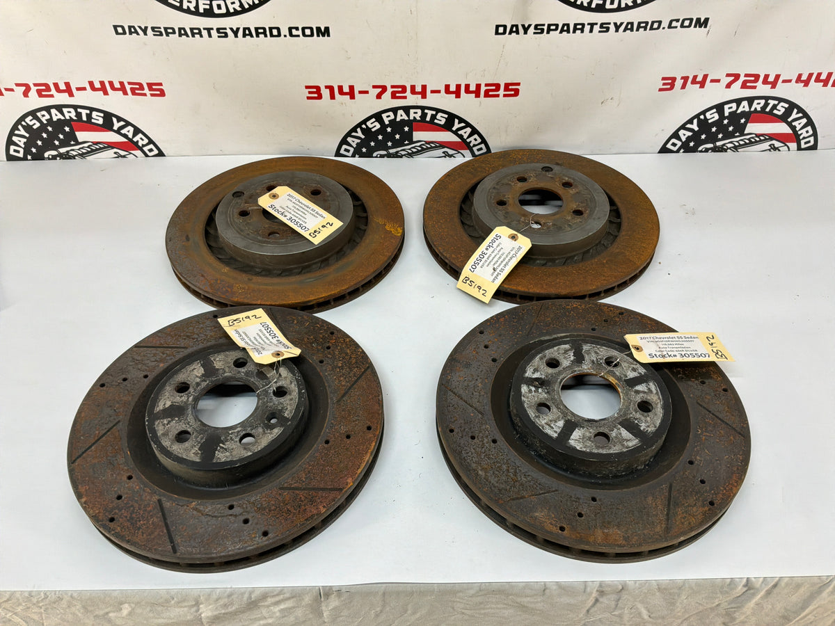 2017 Chevy SS Sedan Front and Rear Rotors OEM