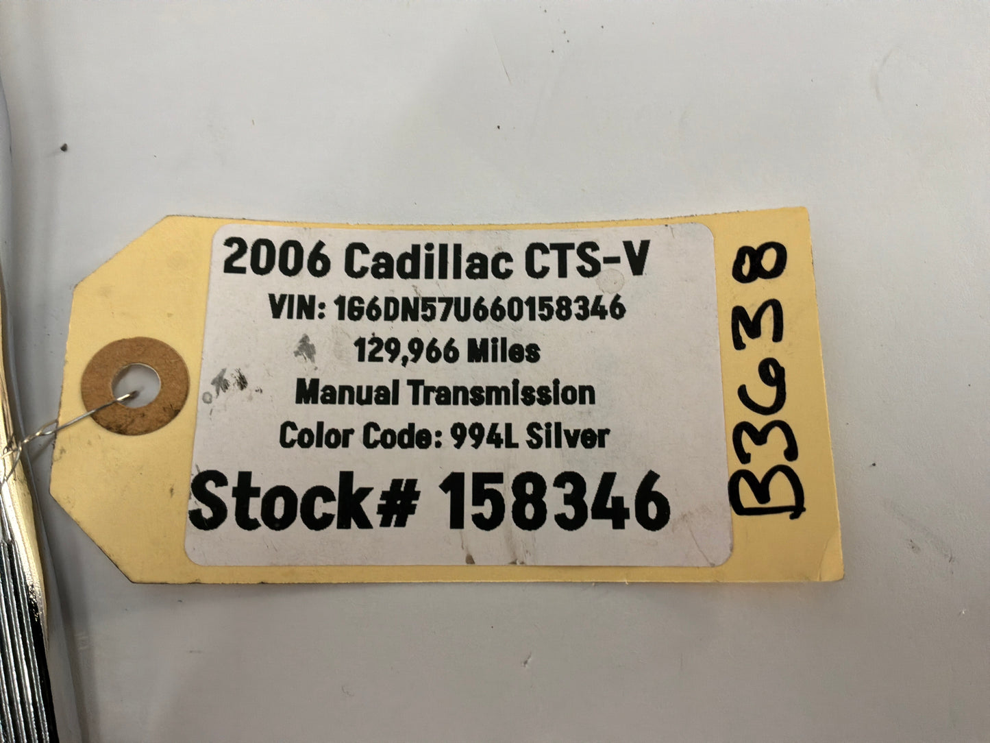 2006 Cadillac CTS-V Hurst White Classic Ball Shifter Knob 5- Speed