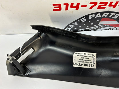 2002 Chevy C5 Corvette RH Passenger Interior B Pillar Trim Panel Cover OEM