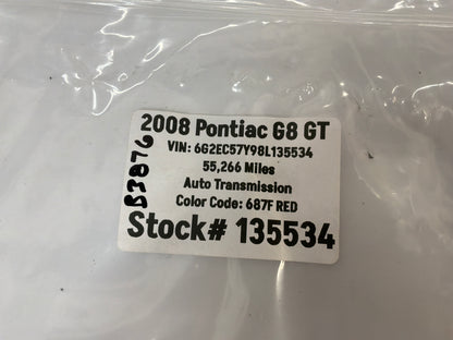 2008 Pontiac G8 GT On Star Communication Module w/ Bracket OEM