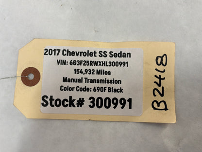 2017 Chevy SS Sedan Front Bumper Fog Lamp Light Wire Wiring Harness OEM