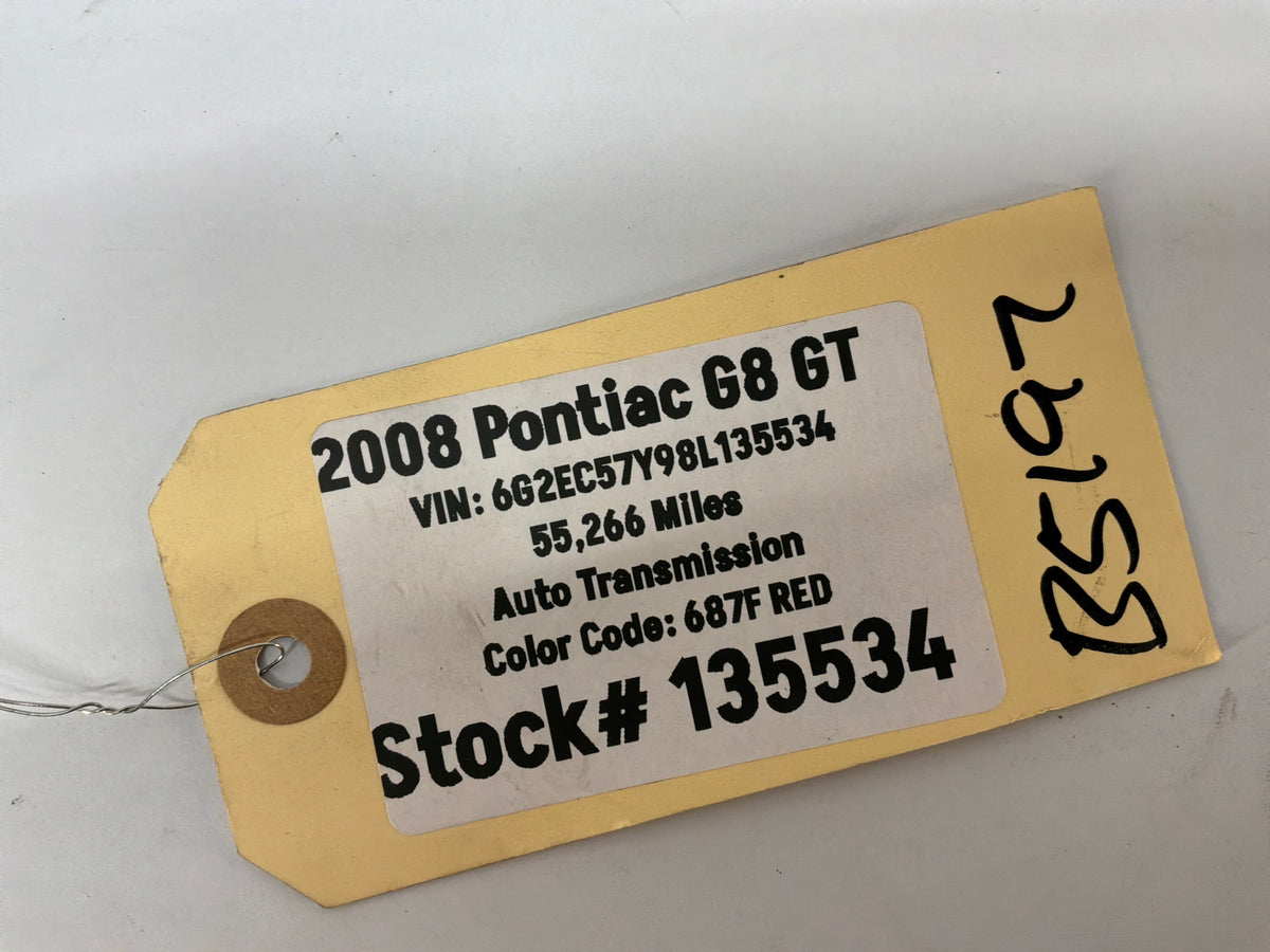 2008 Pontiac G8 GT RH & LH Hood Shock OEM