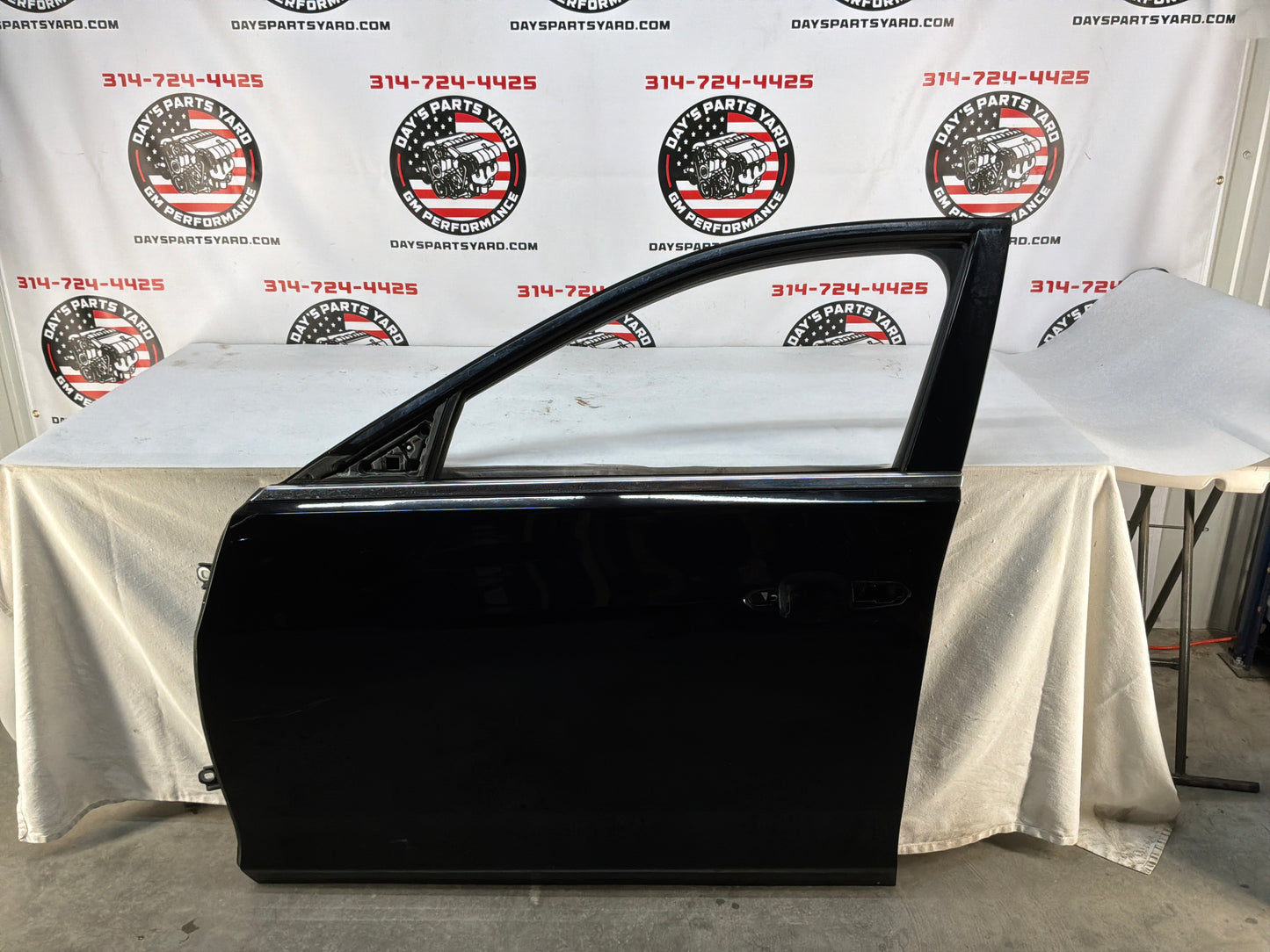 2016 Cadillac CTS-V LH Driver Front Exterior Door Black OEM