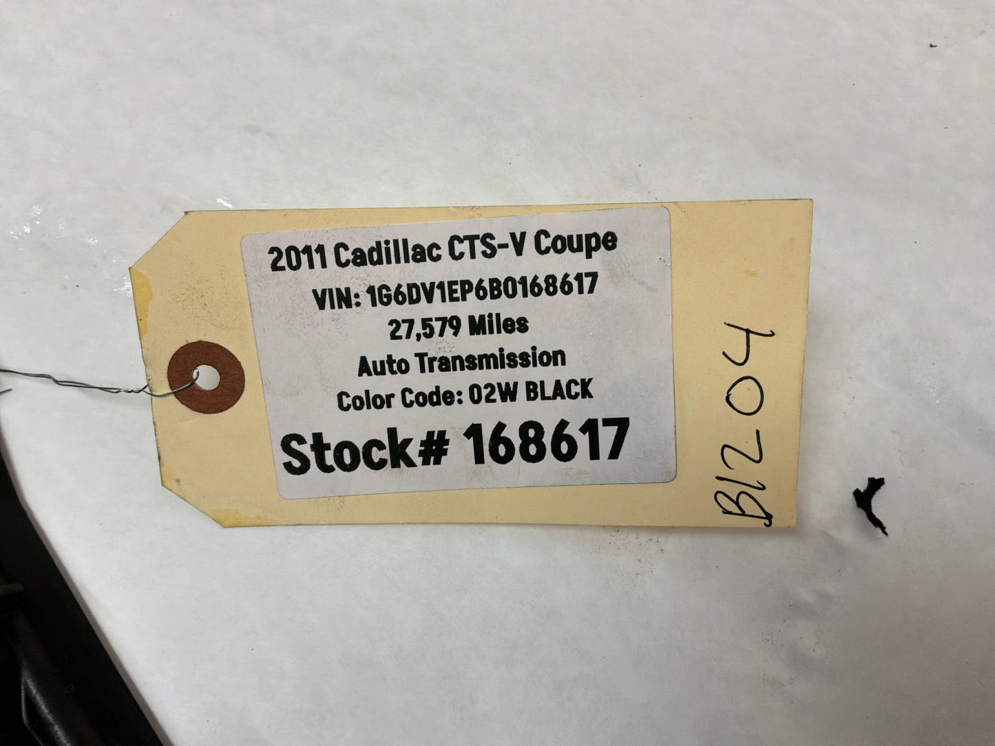 2011 Cadillac CTS-V Coupe Rear Bumper Support Bracket OEM