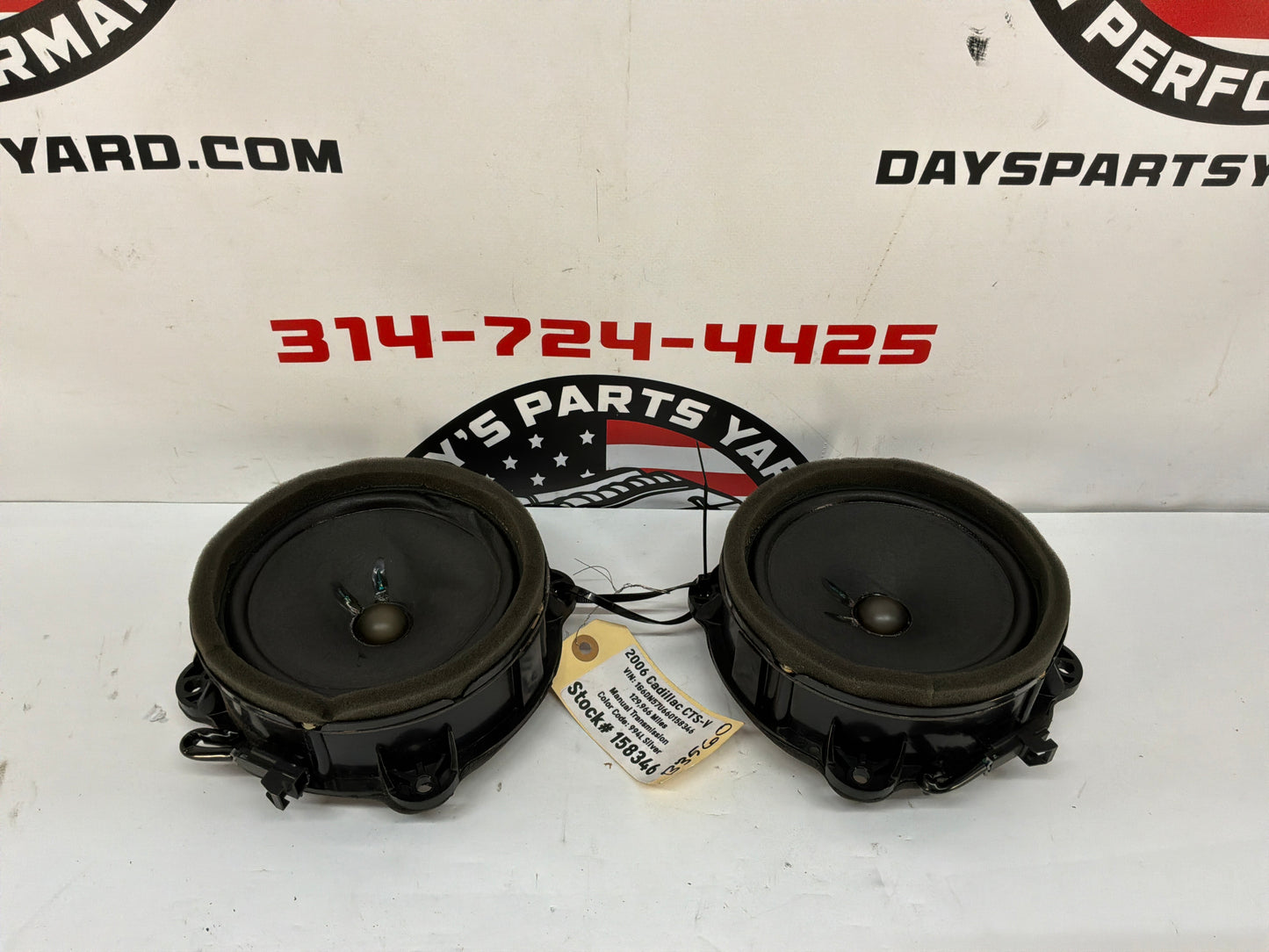 2006 Cadillac CTS-V RH & LH Front Door Speakers OEM