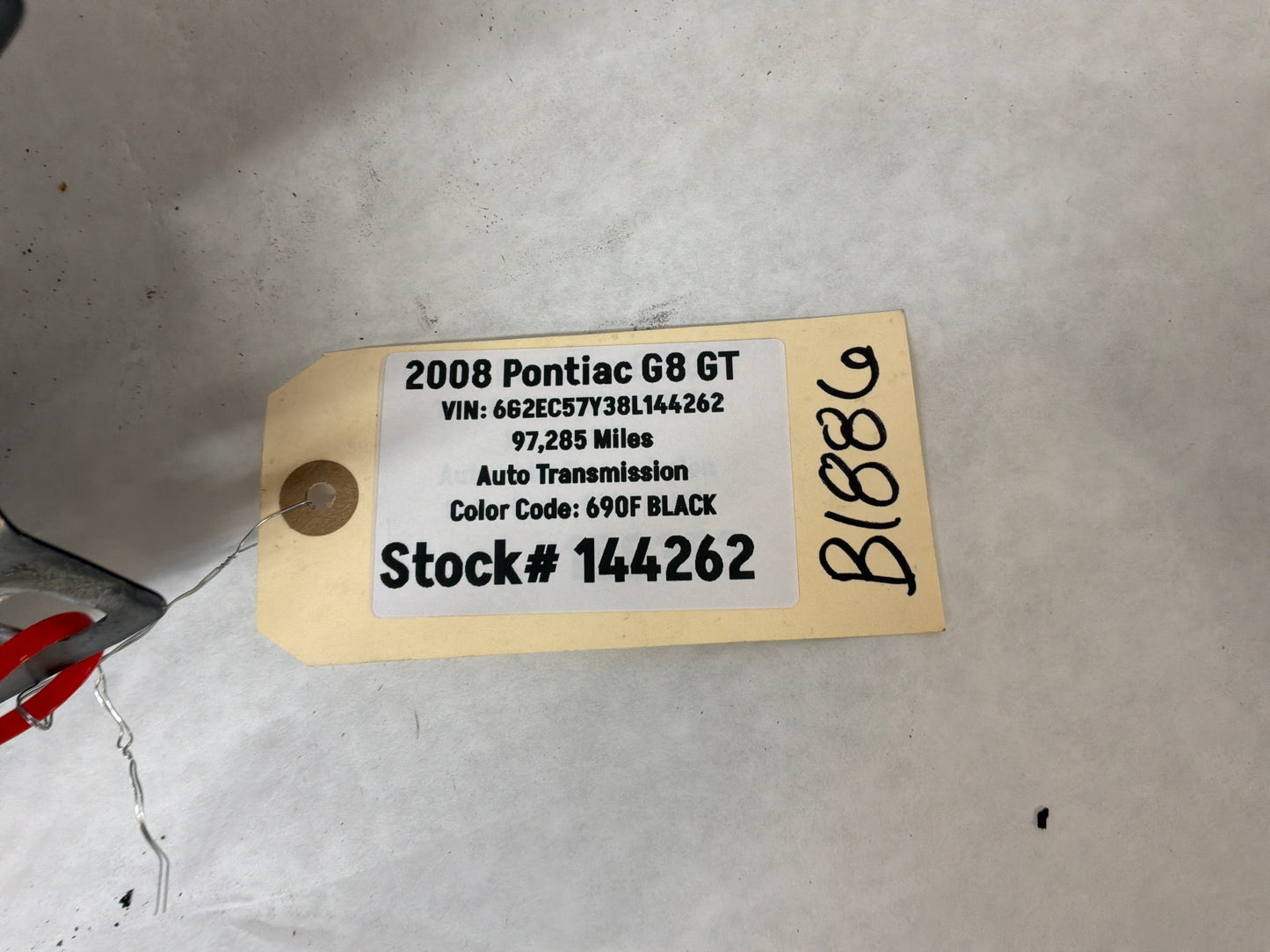 2008 Pontiac G8 GT RH Passenger Fender Black OEM