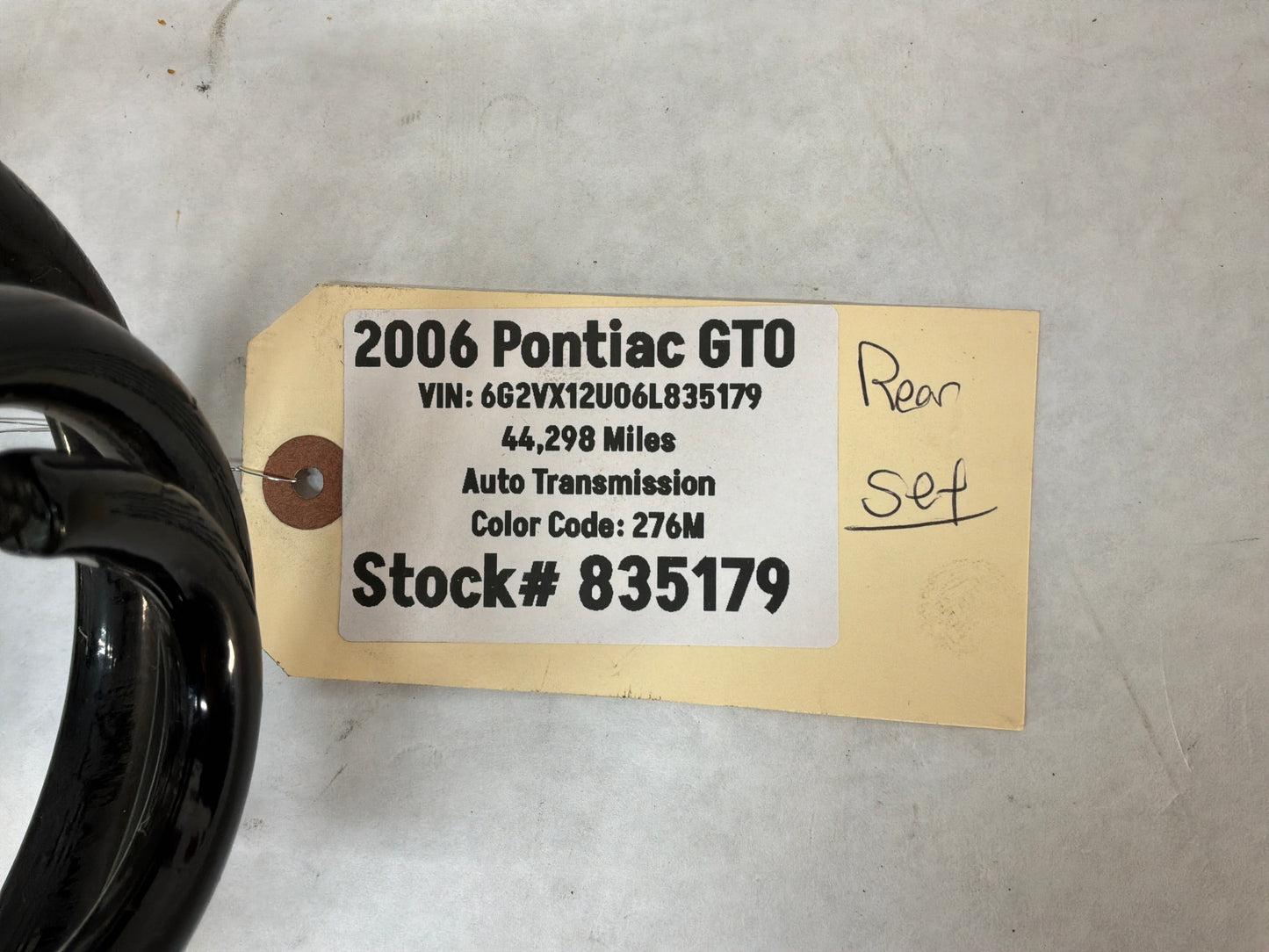 2006 Pontiac GTO Rear Coil Springs RH & LH OEM