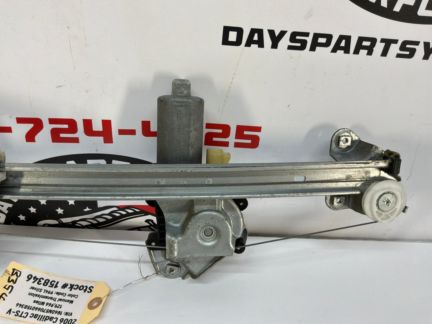 2006 Cadillac CTS-V LH Driver Rear Window Reg w/ Motor OEM