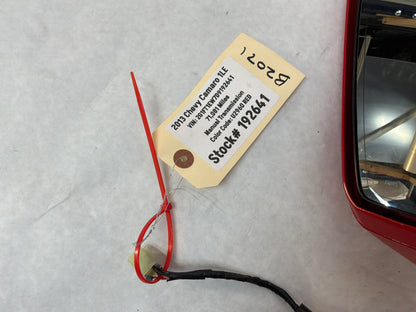 2013 Chevy Camaro 1LERH Passenger Exterior Out Side Mirror Red OEM