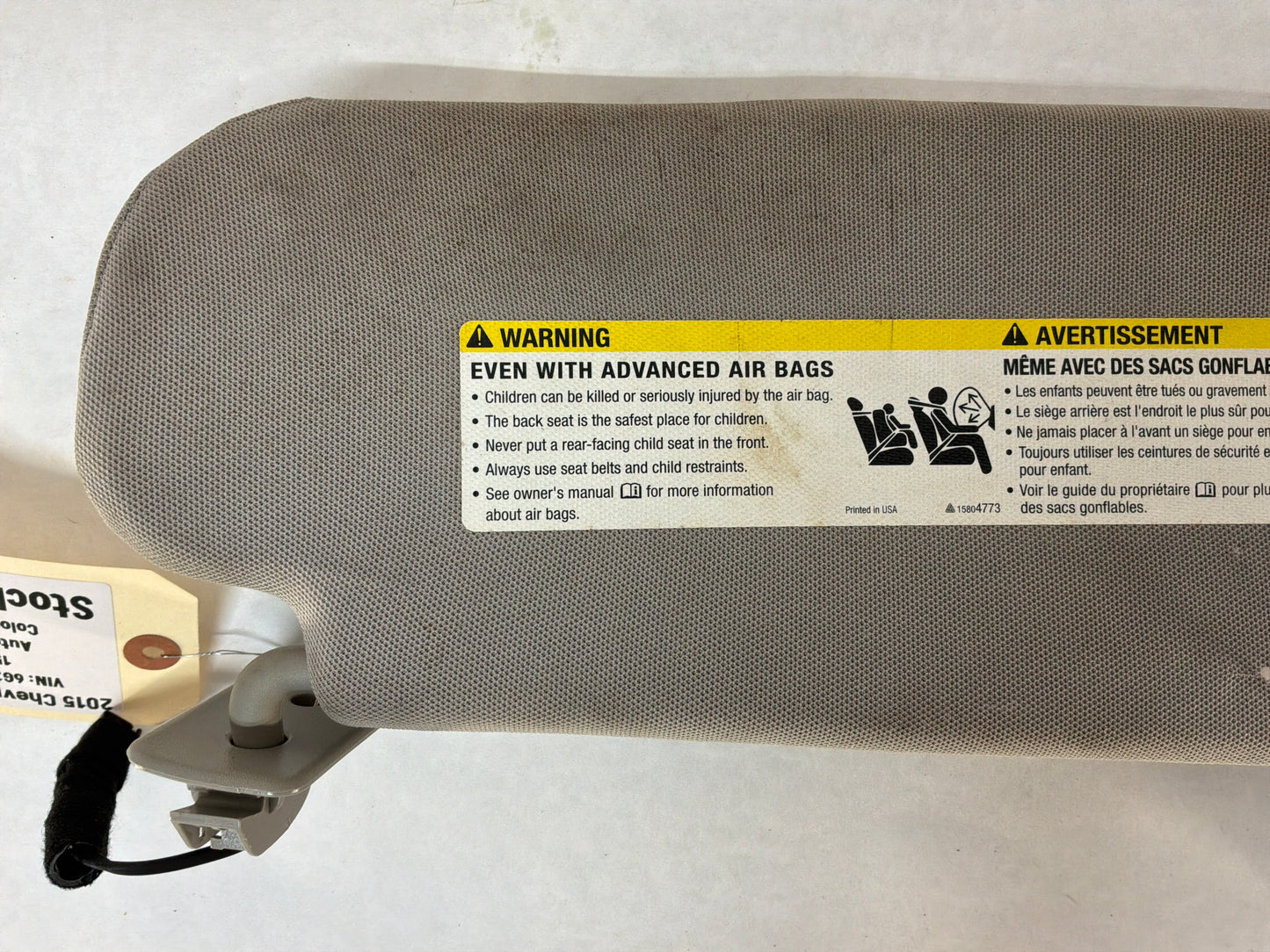 2015 Chevy SS Sedan RH & LH Sun Visor Sunvisor Shade OEM