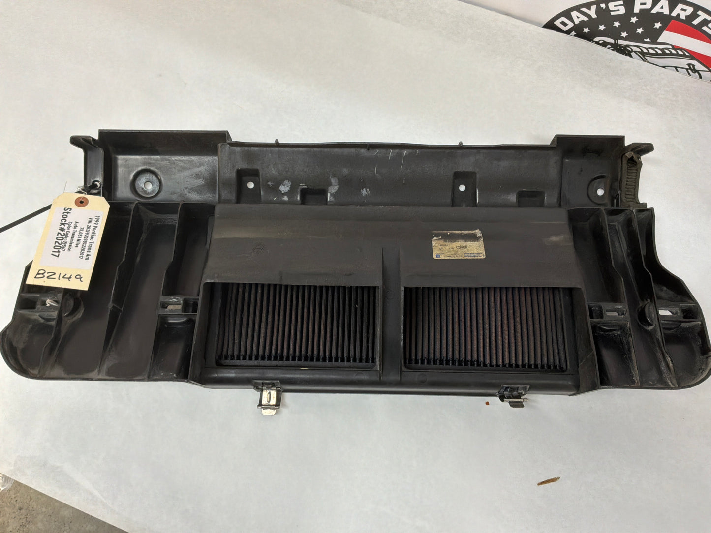 1999 Pontiac Trans Am WS6 SLP Lid Radiator Mount Bracket OEM