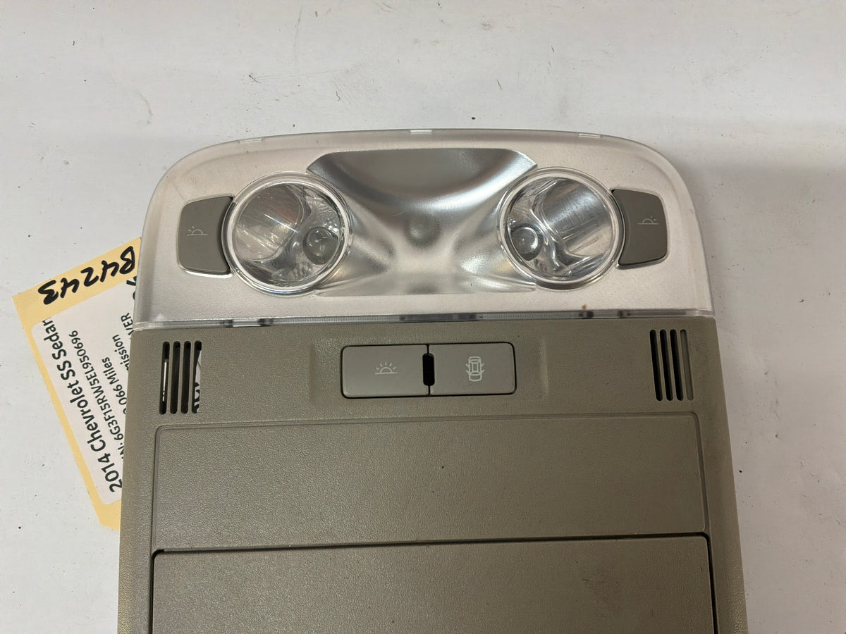 2014 Chevy SS Sedan Overhead Console Dome Light Controls OEM