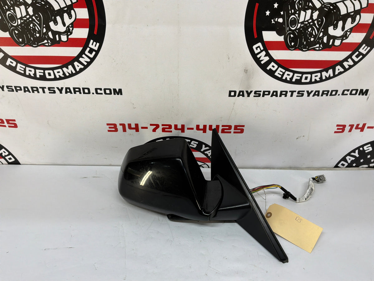 2009 Cadillac CTS-V RH Passenger Exterior Outside Mirror Black OEM