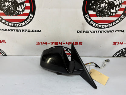 2009 Cadillac CTS-V RH Passenger Exterior Outside Mirror Black OEM