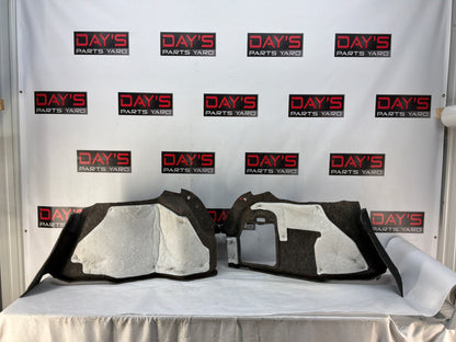 2011 Cadillac CTS-V Coupe RH & LH Interior Quarter Trunk Carpet Felt Liner Trim Panels OEM