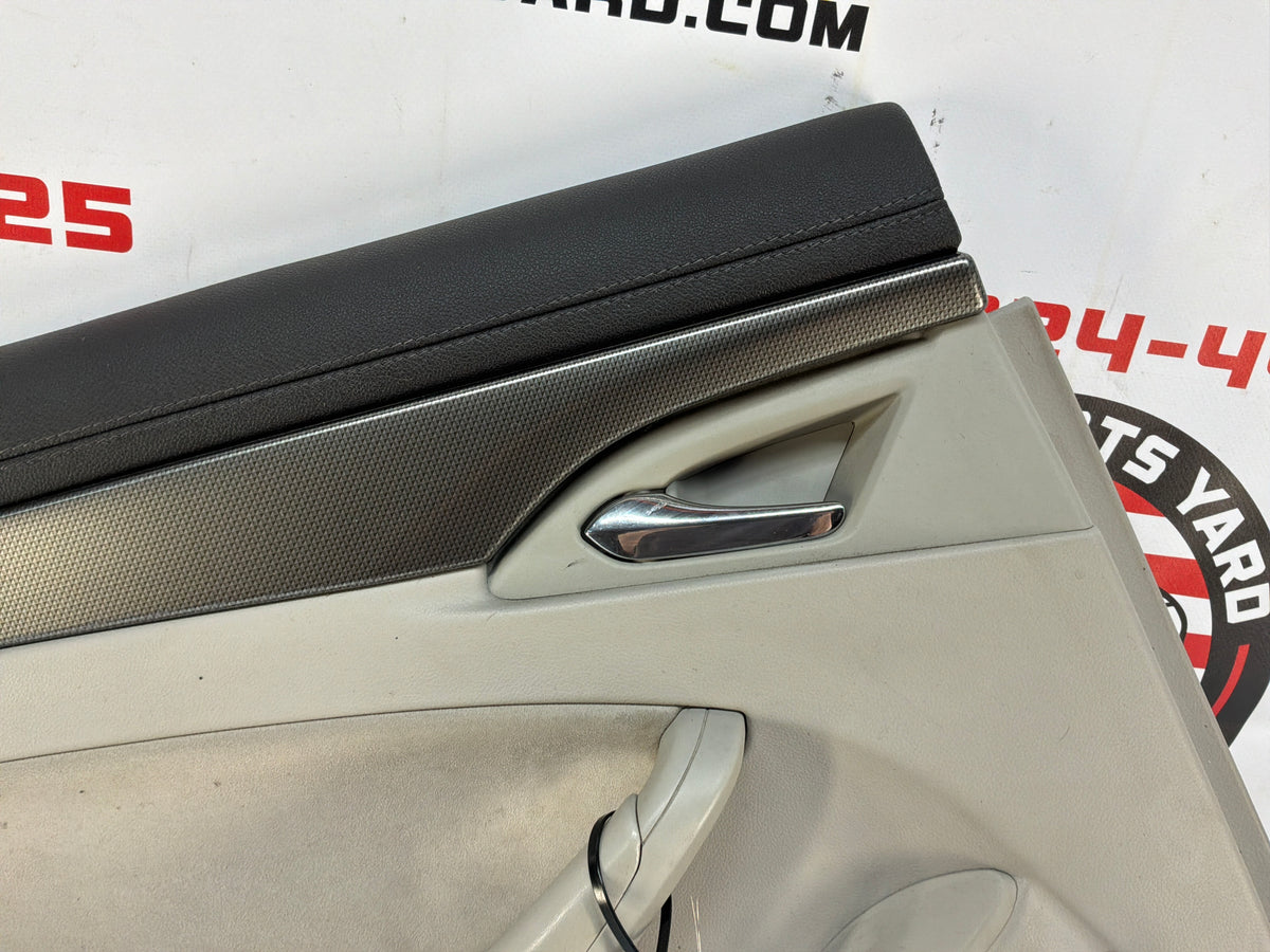 2009 Cadillac CTS-V LH Driver Rear Interior Door Panel OEM Titanium