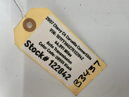 2007 Chevy C6 Corvette Convertible Power Trunk Lid Hatch Relay Motor OEM