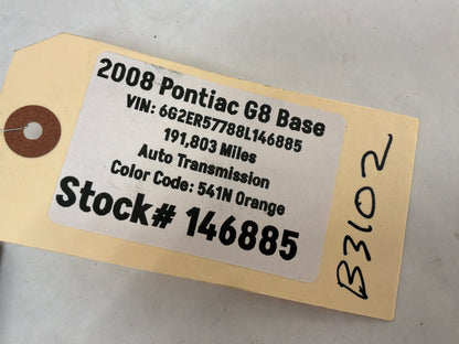 2008 Pontiac G8 Base RH & LH Hood Hinges Set OEM