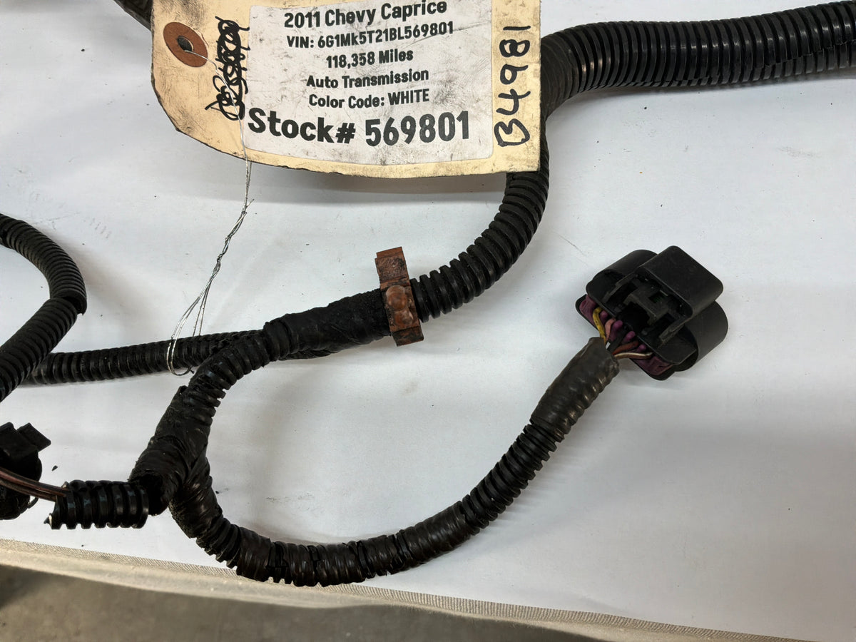 2011 Chevy Caprice Engine Motor Transmission Wire Wiring Harness OEM