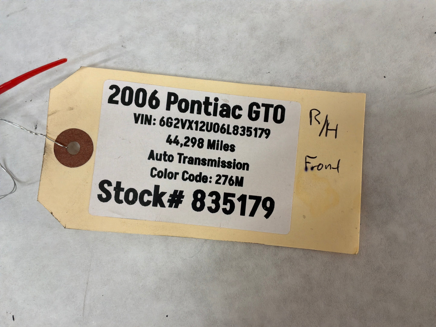 2006 Pontiac GTO RH Passenger Front Suspension Lower Control Arm Radius Rod OEM