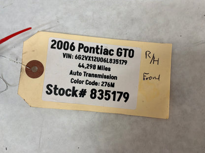 2006 Pontiac GTO RH Passenger Front Suspension Lower Control Arm Radius Rod OEM
