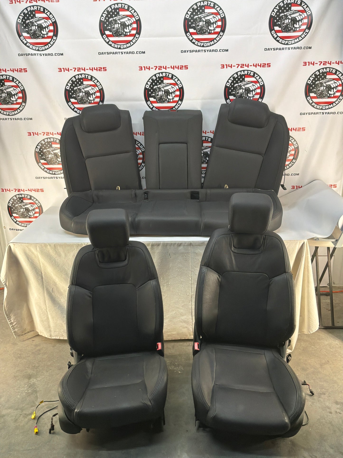 2008 Pontiac G8 GT Seats Fronts and Rears Black Leather OEM