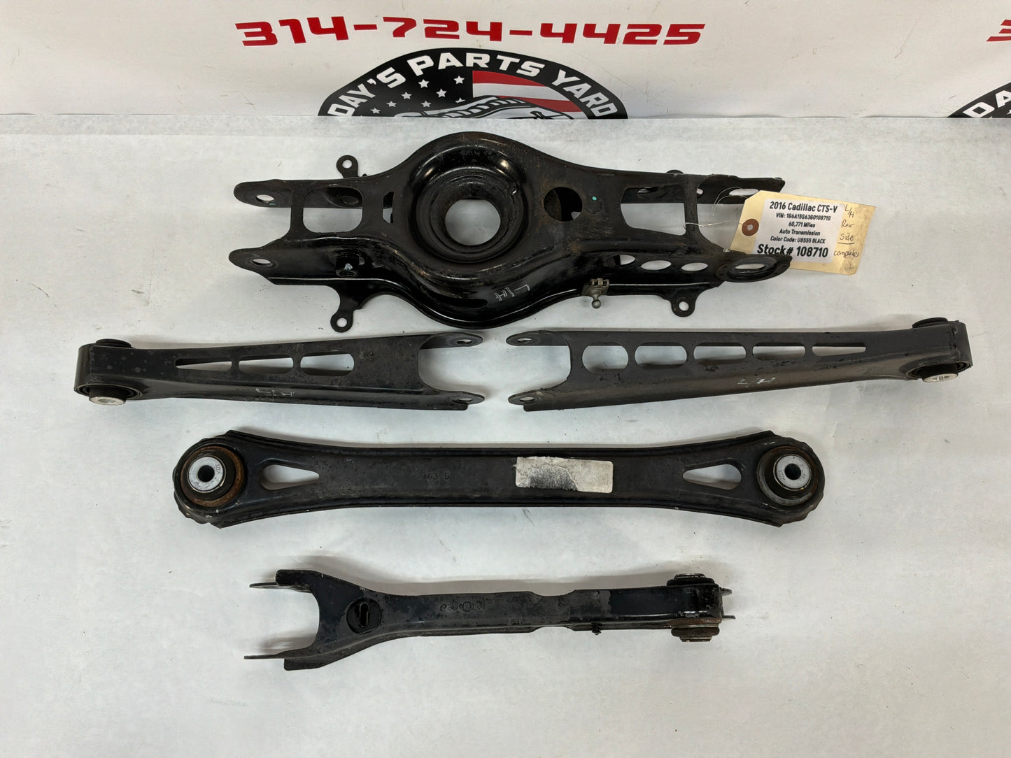 2016 Cadillac CTS-V LH Driver Rear Suspension Control Trailing Arms Rods Links Set OEM