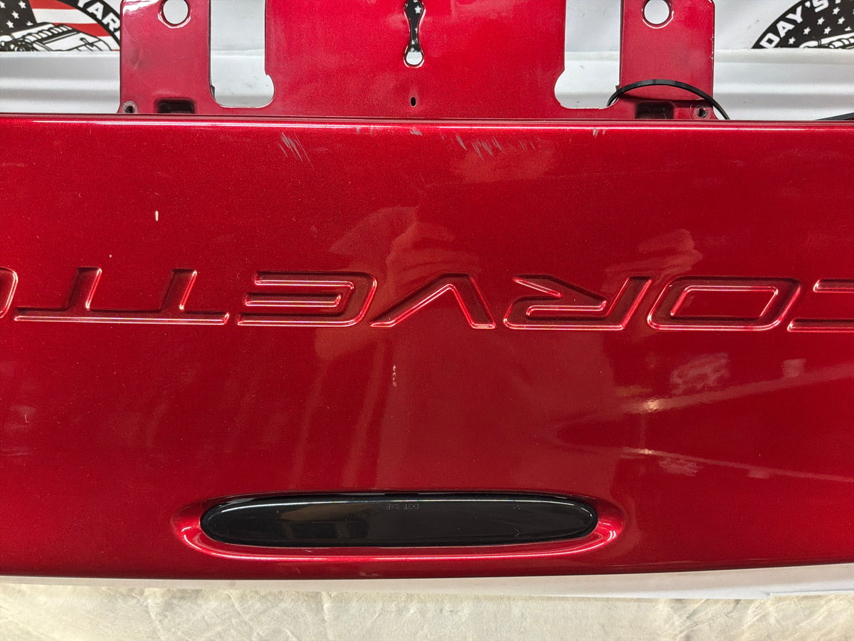 2002 Chevy C5 Corvette Rear Bumper Cover Red OEM