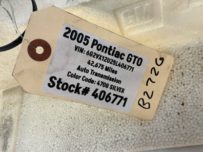 2005 Pontiac GTO Front Bumper Impact Energy Absorber Bar Foam OEM