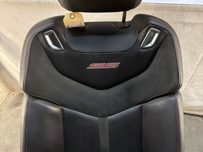 2014 Chevy SS Sedan Seats Fronts and Rears Black Leather Alcantara Suede OEM