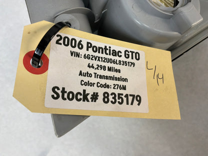 2006 Pontiac GTO LH Driver Tail Light Taillight Lamp OEM